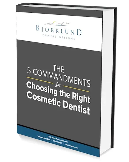 The practice's ebook: The 5 Commandments for Choosing the Right Cosmetic Dentist.